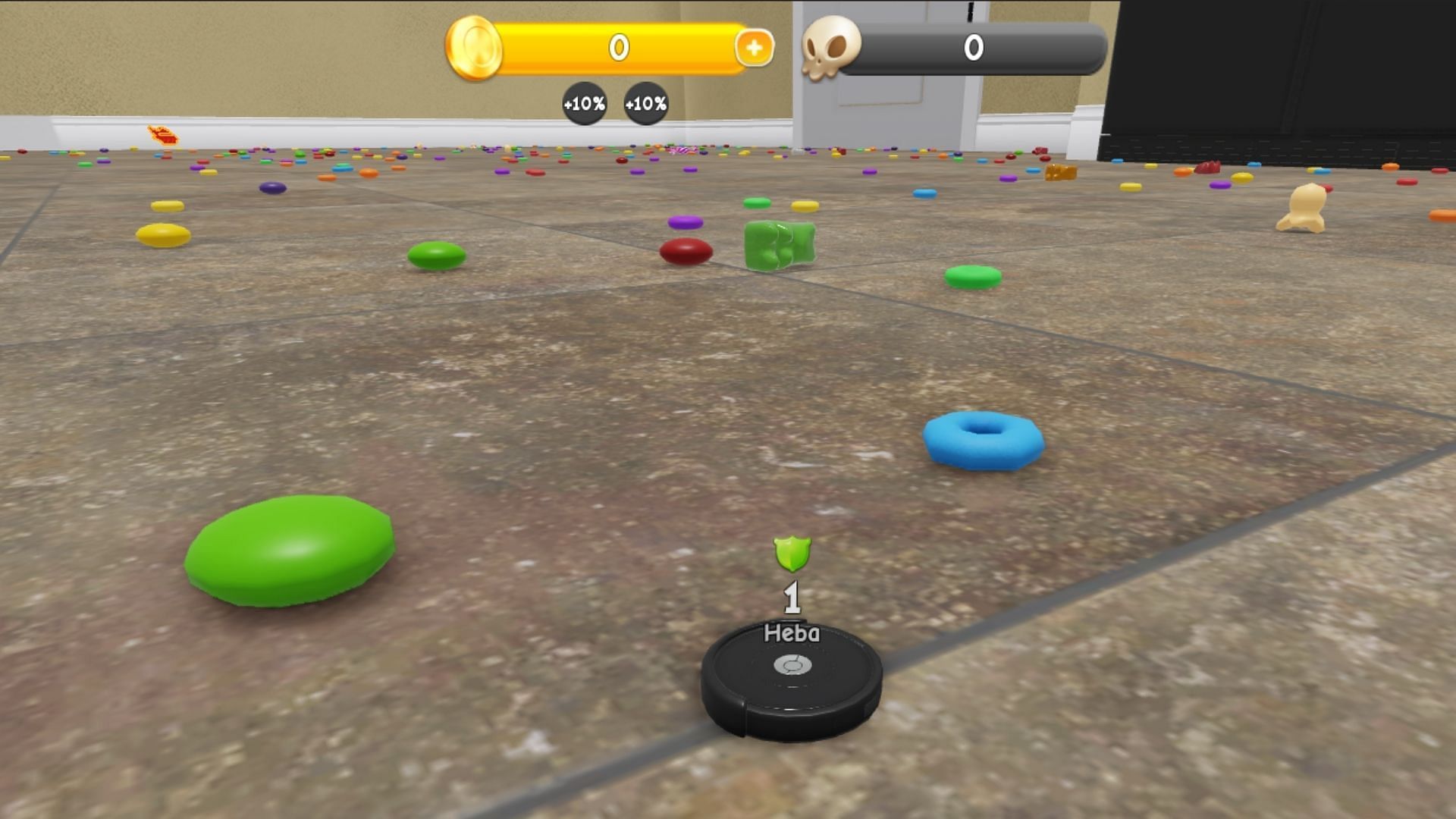 Grow in size instantly in Vacuum Eating Simulator (Image via Roblox)